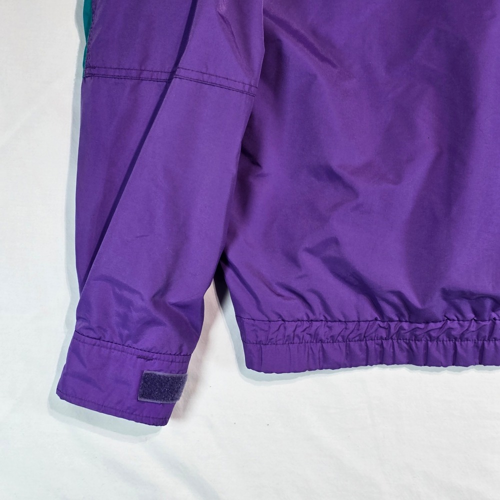 Vintage Columbia Bugaboo Jacket Womens Medium Purple Teal Colorblock 90s Shell - Picture 13 of 16